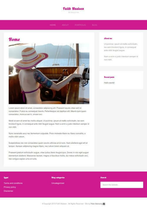 Personal site, responsive design Wordpress SEO Expert